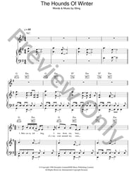Hounds of Winter piano sheet music cover